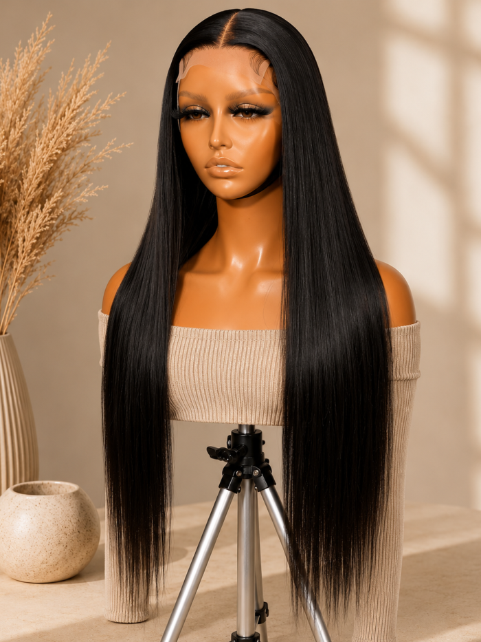 30" straight hair